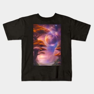 Suspended Moon Kids T-Shirt